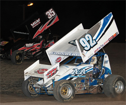 Racer Andy Forsberg was proud to make it to his 4th A-Main with the World of Outlaws at the Gold Cup Race of Champions