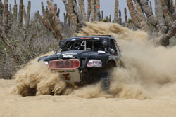 The ATRacing Team Driving Through the Silt