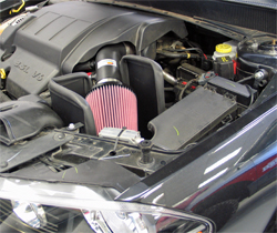 K&N performance air intake system 69-2543TTK installed on a Dodge Avenger