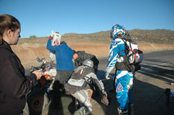 Nick Nelson getting fuel at the SCORE Baja 1000 race