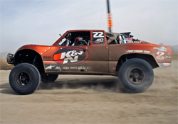 The K&N Sponsored No. 22 Trophy Truck at the 41st Annual SCORE Baja 1000 in Ensenada, Mexico