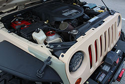 Jeep Beach 2016 JK 3.6L PentaStar engine with K&N universal air filter