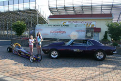 Amber's junior dragster and Allison's Bell Family Racing Camaro are both familiar with victory at Maple Grove Raceway.