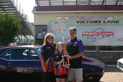 Amber Bell, the "World's Youngest Drag Racer", will move up to the next age group (8.90 class) at Maple Grove Raceway for 2012.