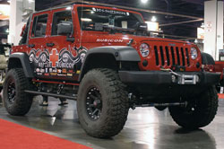 Parker plans on taking his Jeep Rubicon to various school functions in order to help raise storm awareness.