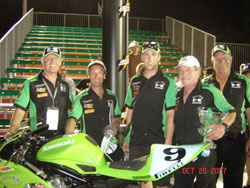 Bill Werner and his Kawasaki Team