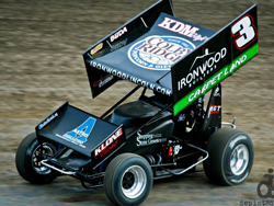 Billy Alley ran up front and finished in the top five in the ASCS National Tour event at I-80 Speedway