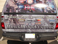 Black Hawk Customs AAFES Tour 2010 truck says it all