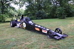 Bob Fuller's New Top Dragster waiting for the New K&N Scoop
