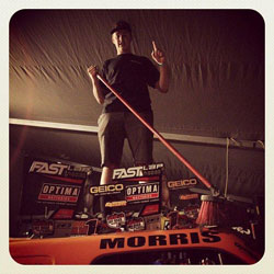 The broom is becoming a regular fixture for Bradley Morris as he sweeps the Pro Lite field once more.