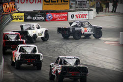 Bradley was battling in the lead for the first few laps at Long Beach before a mishap took him wide in a turn