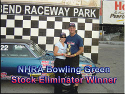 NHRA Bowling Green Stock Eliminator Winner Bill & Brenda Grubs