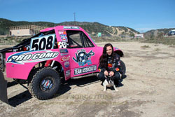 Brooke Kawell’s dog Idey likes racing nearly as much as her walks.