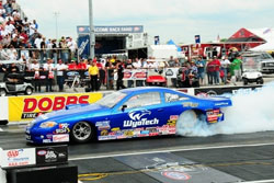 Bruno Jr. qualified 1st at the NHRA Lucas Oil Series race in Stanton, Michigan