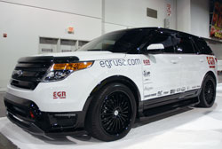 Custom Ford Explorer Sport on display in the EGR Incorporated SEMA booth