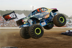 Black Stallion Monster Truck driven by Michael Vaters was ready for an evening of truck action and destruction