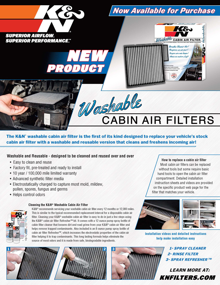 Kn cabin filter