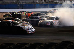 NASCAR K&N Pro Series inaugural race action at Daytona International Speedway