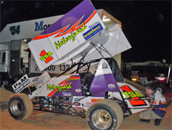 MAXIM Chassis Sprintcar with a 410ci motor and K&N products driven by American Michael Carber for Australian John Weatherall and Motorguard Motorsports