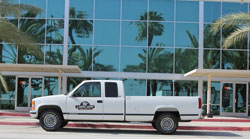 Carl Judice's famous Million Mile Truck still lives on at K&N's Corporate Headquarters in Riverside, California