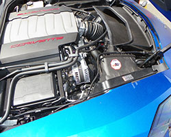 K&N air filter, number E-0665, is designed as an air filter cross reference for the stock disposable air filter and will fit inside the air filter box of the 2014-2016 Chevrolet C7 Corvette Stingray