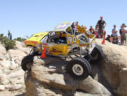 Clay Egan in a rockcrawling competition.