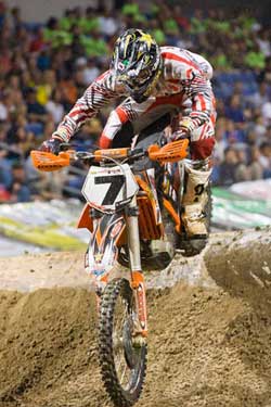 Colton Haaker recently earned a spot on the podium at the 2011 Geico Endurocross Series, round four, at Ontario California.