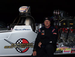 David Oenes and his Oenes Motorsports dragster.
