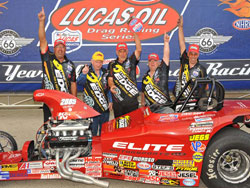 David Rampy has won three Competition Eliminator NHRA National victories in a row