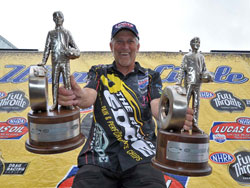 David Rampy adds two more NHRA Wally's to his growing collection.