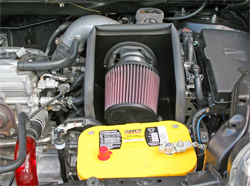 Killerglass Radiator Hose, K&N Air Intake System 69-8613TS, and Optima Yellow Top Batteries on 2008 Scion xB