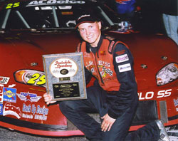 Scott Dodd is the youngest driver to win a Super Late Model race at Toyota Speedway of Irwindale