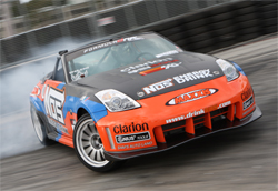 NOS Energy Maxxis Tires Nissan 350Z driven by Formula Drift Professional Championship Points Leader Chris Forsberg