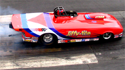 Duane LaFleur bested Tim McGuire to win a Wally in Super Gas at the NHRA Lucas Oil Drag Racing Series at Summit Racing Equipment Motorsports Park in Norwalk, Ohio