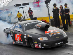 NHRA Pro Stock racer Erica Enders blasted her way to the early number one spot by posting a 6.624.