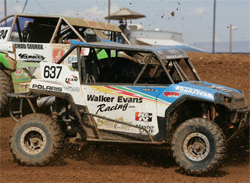RJ Anderson of Walker Evans Racing goes through the UTV racing field at a LOORRS event in Surprise, Arizona, courtesy of JnL Photo