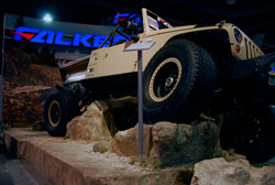 SEMA 2012 - This hardcore Jeep sports a K&N intake system which is designed to increase the vehicle's horsepower