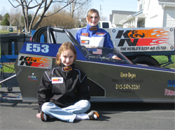 Fast Chicks Racing Team sisters Arley and Emma Ballard take on competitive Junior Dragster Class