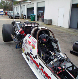 Kathy Fisher's First Time in a Top Alcohol Dragster ad First Warm Up at Frank Hawley's Drag Racing School in Gainesville, Florida