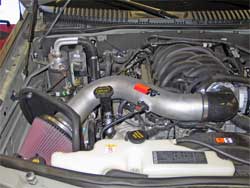 Air Intake Installed in Ford Explorer