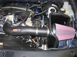 Ford F-150 with K&N air intake 57-2572 installed