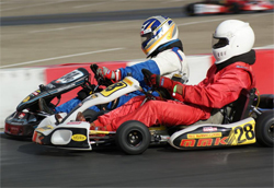 San Diego, California FX Team Driver Steve Wiener in the competitive TaG Superkarts Master Class