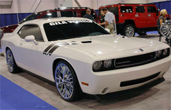 Gila Wheels Challenger is a show car and a daily driver with its K&N air intake kit