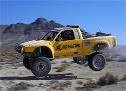 Modified Full Size Unlimited Ford Pickup produced around 700 horsepower in the Best in the Desert Vegas to Reno Race, photo by EventPhotoDigital.com