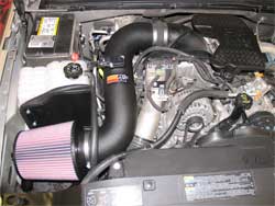 57-3057 K&N air intake system installed in 2006 Chevrolet Silverado 2500 HD