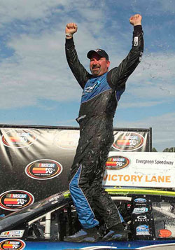 Greg Pursley won the NASCAR K&N Pro Series West race at Evergreen Speedway