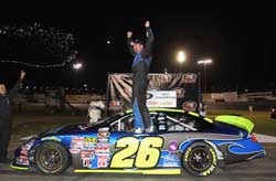 Greg Pursley wins K&N Pro Series West championshiop even though he didn't complete a single lap before he crashed in turn four.