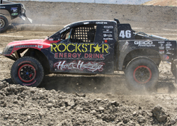 Carey Hart is ready for round two of LOORRS racing action in Lake Elsinore, California on July 25-26