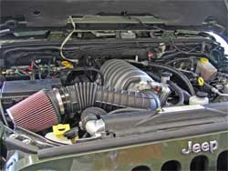 Burnsville Offroad Hemi conversion for Jeep Wrangler with K&N filter