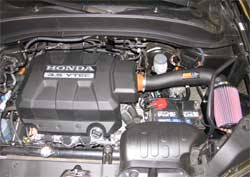 Honda Ridgeline with K&N air intake 57-3515 installed